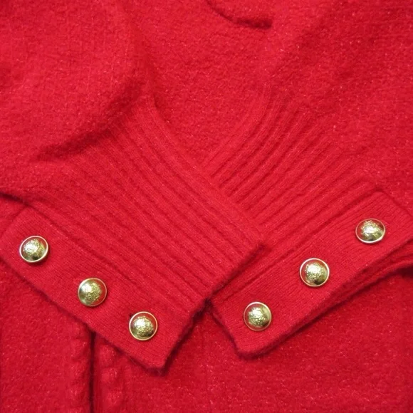 Red Women's Sweater - Picture 3 of 6